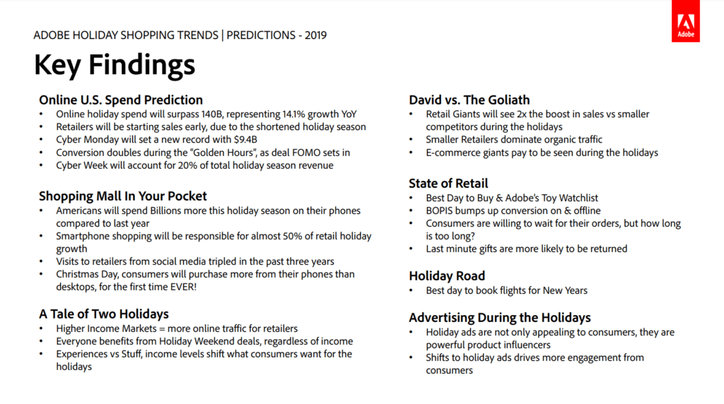 Holiday Season 2019 - Trends